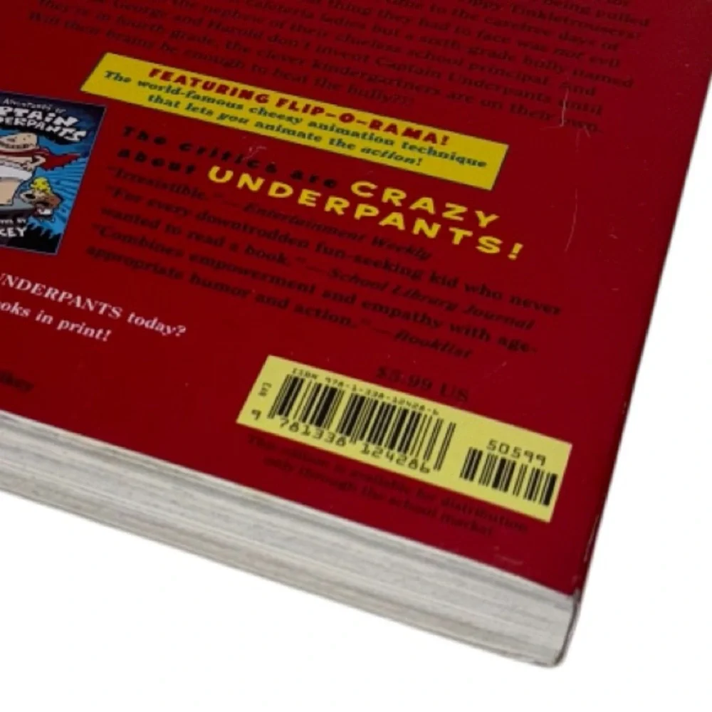 Captain Underpants by Dav Pilkey 2 Paperback Books Scholastic Reading Book #2 #9
